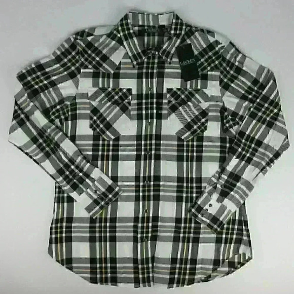 NWT $99.50 Lauren Ralph Lauren Womens M & XL Shirt - Picture 6 of 7